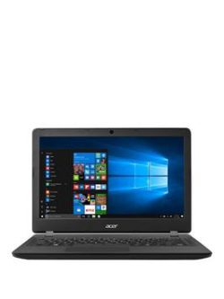 Acer Aspire Es 13, Intel&Reg; Celeron&Reg;, 4Gb Ram, 32Gb Storage, 13.3 Inch Laptop With Optional Microsoft Office 365 Home - Black - Laptop Only